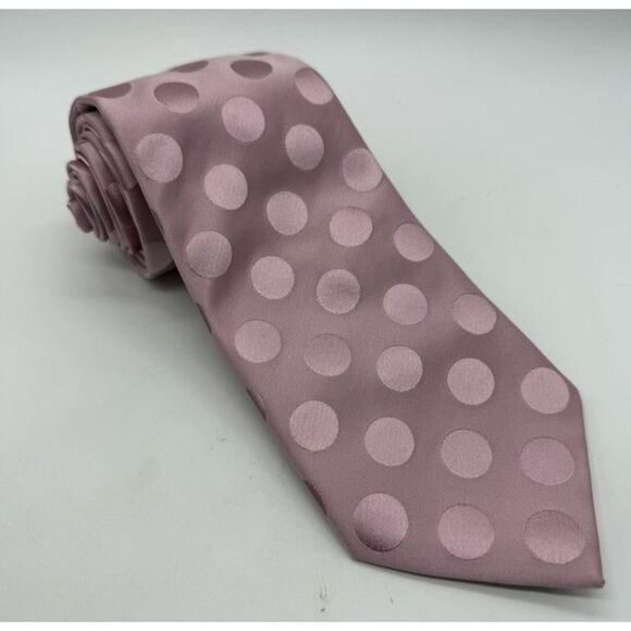 Donald J Trump Signature Collection Tie Mens Silk Polka Dot Neckwear Business - Picture 1 of 5